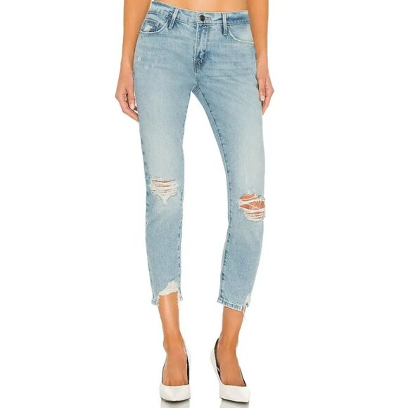 FRAME Le Garcon Crop in Blue‎ Size 31 - Picture 1 of 4